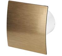 Awenta 100mm Humidity Sensor Extractor Fan Gold ABS Front Panel ESCUDO Wall Ceiling Ventilation