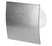 Awenta 100mm Humidity Sensor Extractor Fan Silver Abs Front Panel Escudo Wall Ceiling Ventilation