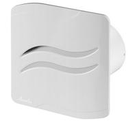 Awenta 100mm Humidity Sensor S-Line Extractor Fan White Abs Front Panel Wall Ceiling Ventilation