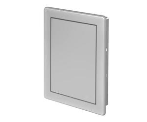 AWENTA 150 x 200mm ABS Inspection Flap for Ventilation Systems, Smoke Pipes, Water Meter - Plastic Inspection Door - Satin Silver Inspection Door