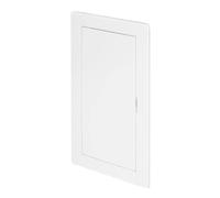 Awenta 150 x 250 mm Plastic Access Panel Door - White Opening Flap Cover Plate - Inspection Hatch - Door Latch - Concealed Hinge - Removable Door - Paintable Smooth Surface (6 x 10 Inches)