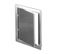 AWENTA 150x150mm ABS Inspection Flap for Ventilation Systems, Flue Pipes, Water Meter - Plastic Inspection Door - Silver Inspection Door