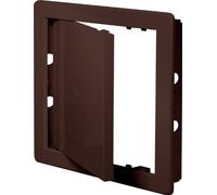 AWENTA 150x150mm ABS Inspection Flap Ventilation System Flue Pipes Water Meter - Plastic Inspection Door - Brown Inspection Door
