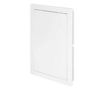 Awenta 200 x 300 mm Plastic Access Panel Door - White Opening Flap Cover Plate - Inspection Hatch - Door Latch - Concealed Hinge - Removable Door - Paintable Smooth Surface (8 x 12 Inches)