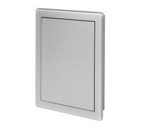 AWENTA 200 x 300mm ABS Inspection Flap for Ventilation Systems, Flue Pipes, Water Meter - Plastic Inspection Door - Satin Silver Inspection Door