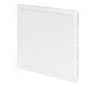 Awenta 300 x 300 mm Plastic Access Panel Door - White Opening Flap Cover Plate - Inspection Hatch - Door Latch - Concealed Hinge - Removable Door - Paintable Smooth Surface (12 x 12 Inches)