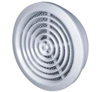 Awenta 80mm Diameter Hole White Round Door Air Vent Grille Woodwork Furniture