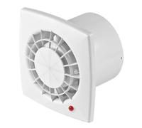 Awenta Bathroom Fan White Diameter 100 mm Fan Ceiling Fan Wall Fan WGB Bathroom Fan Built-in Fan Bathroom Kitchen Ball Bearing for Continuous Operation Standard