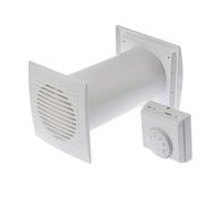 Awenta Cosy CM100 Heat Recovery Unit, 4-in-1 Heat Distribution Turbine for Warm Air Distribution, with Thermostat and Accessories