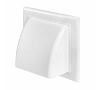 Awenta Cowl Gravity Flap Wall | Non-Return Valve Cowl Duct Cover Air Vent Grille K0100-30 / K0100-30BR (White)