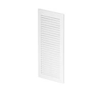 Awenta Plastic Air Vent Grille Cover 150x310mm 6x12 inch, White with Insect Grid Fly Net, Screw Hole Covers for Better Look