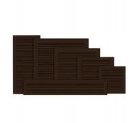 Awenta Plastic Air Vent Grille Cover 250 x 250mm / 10 x 10 inch, Brown with Insect Grid Fly Net, Screw Hole Covers for Better Look