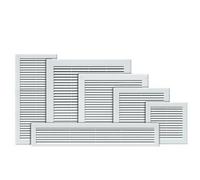 Awenta White Air Vent Grill Ventilation Cover with Inset Grid (Fly Screen) All Size (200 x 250)