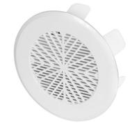 Awenta White Plastic 78-98mm Air Vent Custom Diameter Ventilation Ending Cap Grille
