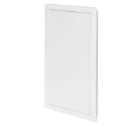 Awenta 200 x 400 mm Plastic Access Panel Door - White Opening Flap Cover Plate - Inspection Hatch - Door Latch - Concealed Hinge - Removable Door - Paintable Smooth Surface (8 x 16 Inches)