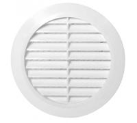 Awenta White Round Air Louvre Vent Grille 80mm 3.15" Circle Ventilation Ducting Pipe Cover T42