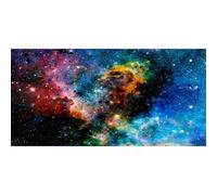 AWERT 48x18 inches Galaxy Aquarium Background Cloud Stars and Colorful Cosmic Universe Fish Tank Background Mystery Space Terrarium Background