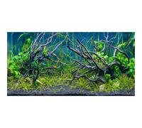 AWERT 48x20 inches Tropical Fish Tank Background River Bed & Lake Aquatic Plant Undersea Tree Branch Aquarium Background Vinyl