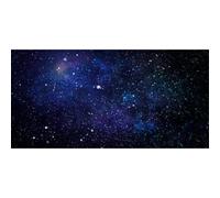 AWERT 48x24 inches Galaxy Aquarium Background Blue Starry Sky Universe Space Fish Tank Background Nebula Stars Terrarium Background