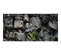 AWERT 72x24 inches Stone Aquarium Background Grey Rock Fish Tank Background Rocky Terrarium Background