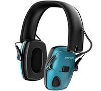 awesafe GF01 Electronic Shooting Earmuffs Ear Defenders Noise Reduction Sound Amplification Electronic Safety Ear Muffs, NRR 24, Ideal for Shooting and Hunting (Blue)