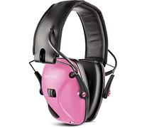 awesafe GF01 Electronic Shooting Earmuffs Ear Defenders Noise Reduction Sound Amplification Electronic Safety Ear Muffs, NRR 24, Ideal for Shooting and Hunting (Pink)