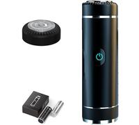 Aweshave 2.0 Premium Body Trimmer, Aweshave 2.0 Premium Body Trimmer for Ball and Body, Aweshave Dapper Shaver, Waterproof Electric Razor for Men with Replaceable Ceramic Blade (Black+1 Head)