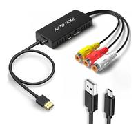 Aweskmod HDMI Adapter, Scart to HDMI, RCA To HDMI, VHS A Digital with HDMI e Cable, 720/1080p Converter Audio and Video for PC Laptop PS4 PS3 TV STB VHS VCR Camera DVD