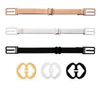 Aweso 3 Pack Non-slip Women's Elastic Bra Strap Holder & Clips - Adjustable & Concealing