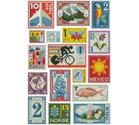 Awesocrafts Cross Stitch Stamped Kits Small Stamp Collection Flowers Animals Easy Patterns Cross Stitching Embroidery Needlework Kit Supplies 14CT 2 Strands