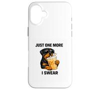 Awesome 1 More I Swear Rottweiler and Coffee Jokes Rotties Case for iPhone 16 Plus