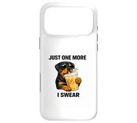 Awesome 1 More I Swear Rottweiler and Coffee Jokes Rotties Case for iPhone 17 Pro Max