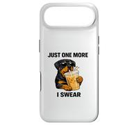 Awesome 1 More I Swear Rottweiler and Coffee Jokes Rotties Case for iPhone Air