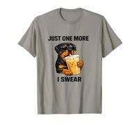 Awesome 1 More I Swear Rottweiler and Coffee Jokes Rotties T-Shirt