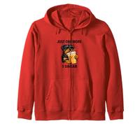 Awesome 1 More I Swear Rottweiler and Coffee Jokes Rotties Zip Hoodie