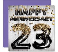 Awesome 23rd Anniversary Card for Husband Boyfriend Wife Girlfriend