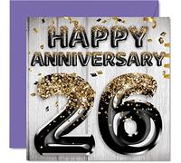 Awesome 26th Anniversary Card for Husband Boyfriend Wife Girlfriend
