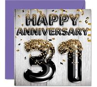Awesome 31st Anniversary Card for Husband Boyfriend Wife Girlfriend