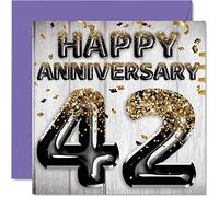 Awesome 42nd Anniversary Card for Husband Boyfriend Wife Girlfriend