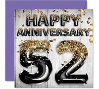 Awesome 52nd Anniversary Card for Husband Boyfriend Wife Girlfriend