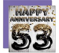 Awesome 53rd Anniversary Card for Husband Boyfriend Wife Girlfriend