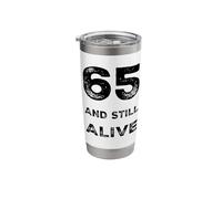 Awesome 65th Funny Birthday Party 65 Years Old Born Bday Stainless Steel Insulated Tumbler