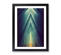 Awesome Abstract Art No.1 Framed Print | A2 Black Framed Wall Art | Ready to Hang | Abstract Fantasy Picture | Living Room Bedroom Lounge Office