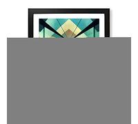 Awesome Abstract Art No.3 Framed Print | A2 Black Framed Wall Art | Ready to Hang | Abstract Fantasy Picture | Living Room Bedroom Lounge Office