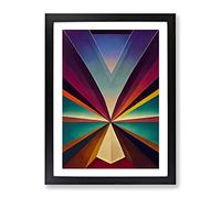 Awesome Abstract Art No.6 Framed Print | A3 Black Framed Wall Art | Ready to Hang | Abstract Fantasy Picture | Living Room Bedroom Lounge Office