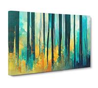 Awesome Abstract Forest Canvas Wall Art Print 30x20 Inch