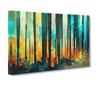 Awesome Abstract Forest Canvas Wall Art Print 30x20 Inch