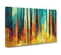 Awesome Abstract Forest Canvas Wall Art Print 30x20 Inch