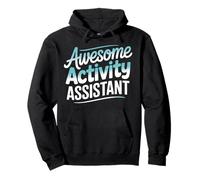 Awesome Activity Assistant Colorful Text Pullover Hoodie