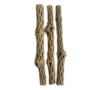 Awesome Aquatic Natural Cholla/Choya Wood 3 Pieces 12” for Shrimp Habitat and Food Treat Hermit Crabs Plecos Aquarium Decoration Lowers pH Hideouts and Chew Toys Reptiles Thorn Free Dried Organic